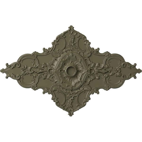 Ekena Millwork Melchor Diamond Medallion (Canopies up to 4"), 67 1/4"W x 43 3/8"H x 4"ID x 2"P, Spartan Stone CM70X43MLSSF - main